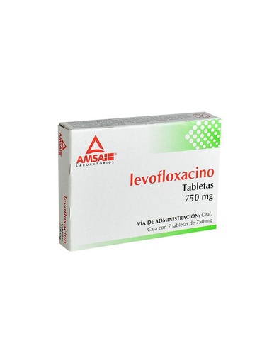 LEVOFLOXACINO TABLETAS 750 MG C/7