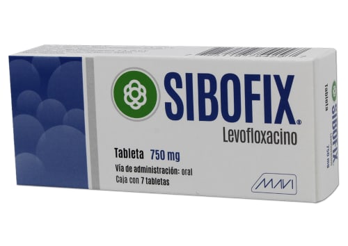 Levofloxacino 750mg c/7 tabs.