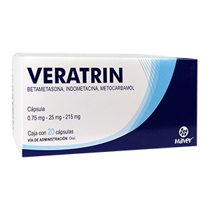 VERATRIN CAP 0.75 MG / 25 MG / 215 MG C/20
