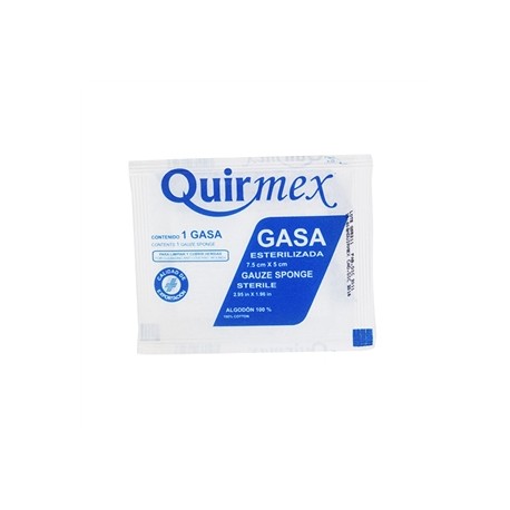 QUIRMEX GASA ESTERILES 7.5 X 7.5 PAQUETE INDIVIDUAL