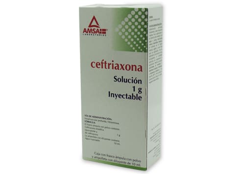 Ceftriaxona Sol. Iny 1 g