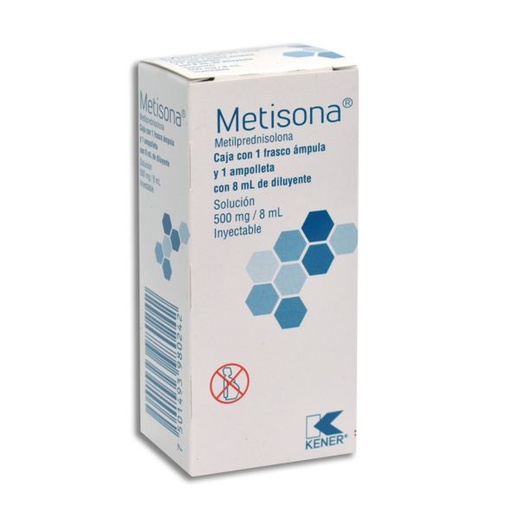 METILPREDNISOLONA SOLUCION INYECTABLE 500MG/ 8 ML