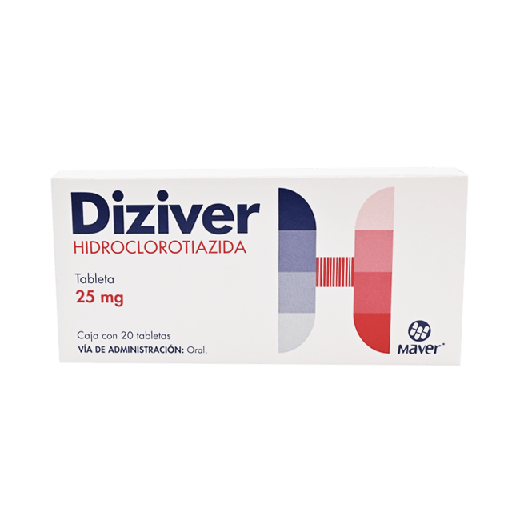 DIZIVER TABLETAS 25 MG C/20